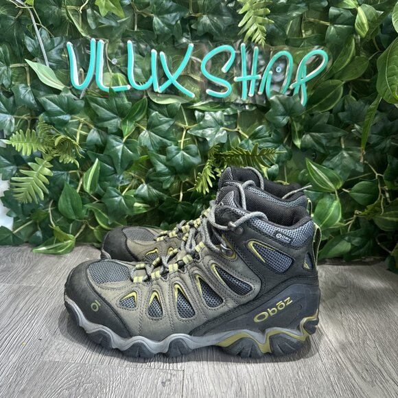 Oboz Men’s Sawtooth II Mid Green Black Waterproof Hiking Boots Size 10.5 main image 8